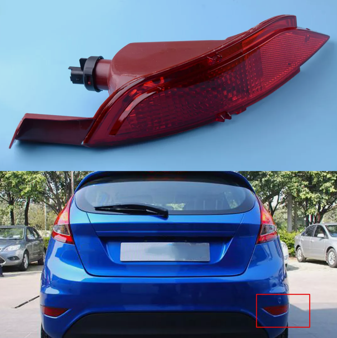 ნისლის ფარი FIESTA 2009-2017 უკანა მარჯვენა BP 76849 (ევროპული მოდელის)